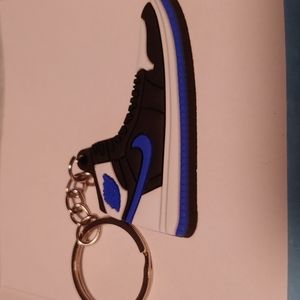 Blue White Air Jordan 1 Keychain